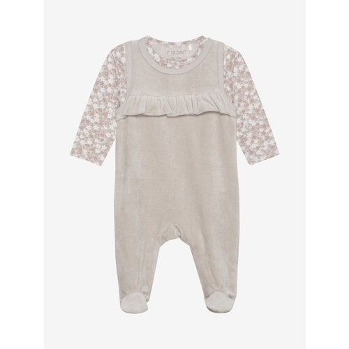 Fixoni Fixoni - Set W. Body & Velour Romper mushroom