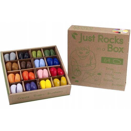 Crayon Rocks Doos met 4 x 16 crayon rocks