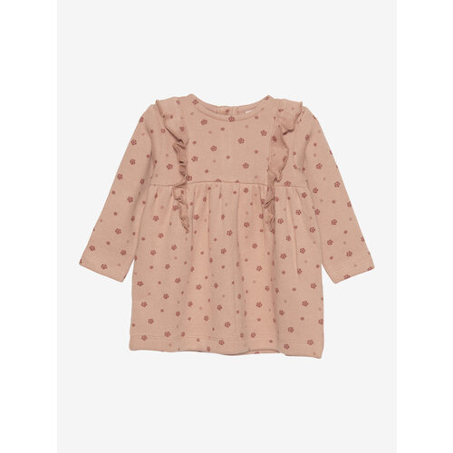 Minymo Minymo - Dress LS AOP 113270 cork Minymo Minymo - Dress LS AOP 113270 cork