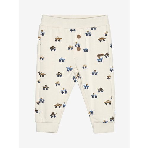 Minymo Minymo - Pants AOP Sweat 113238 sandshell cars