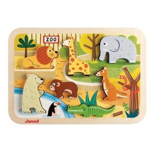Janod Janod - Chuncky puzzel 'dierentuin' 7st