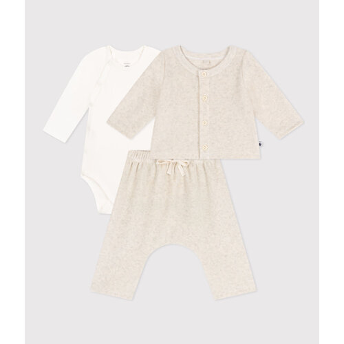 Petit Bateau SETJE VAN VELOURS EN ROMPERTJE VOOR BABY'S A085T Petit Bateau SETJE VAN VELOURS EN ROMPERTJE VOOR BABY'S A085T