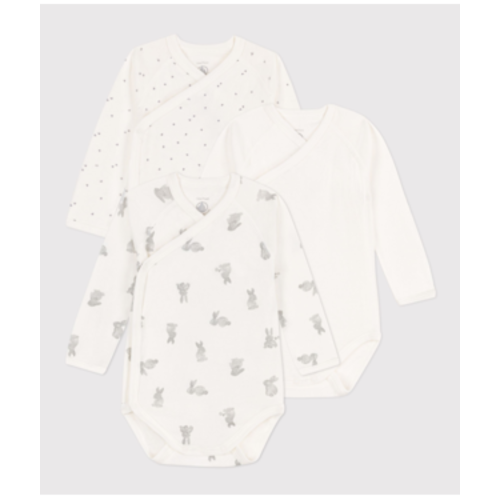 Petit Bateau SET VAN 3 KATOENEN OVERSLAGBODY'S MET KONIJNTJES EN LANGE MOUWEN A08IU Petit Bateau SET VAN 3 KATOENEN OVERSLAGBODY'S MET KONIJNTJES EN LANGE MOUWEN A08IU
