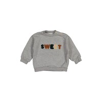 SNAIL-Cotton fleece sweatshit Sweet - Grey W2334790