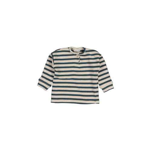 Beans FLY-Striped knitted jersey sweatshirt - Green W2334586