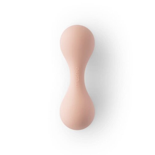 Mushie MUSHIE - RATTLE TOY SILICONE - BLUSH