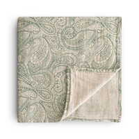 MUSHIE - SWADDLE - GREEN PAISLEY