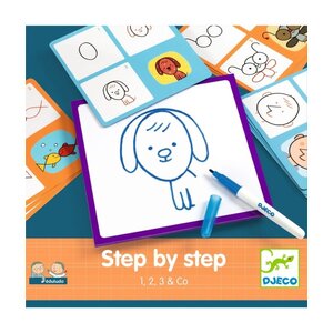 Djeco Tekenen - Step by step '1, 2, 3 & Co' (4-6j)
