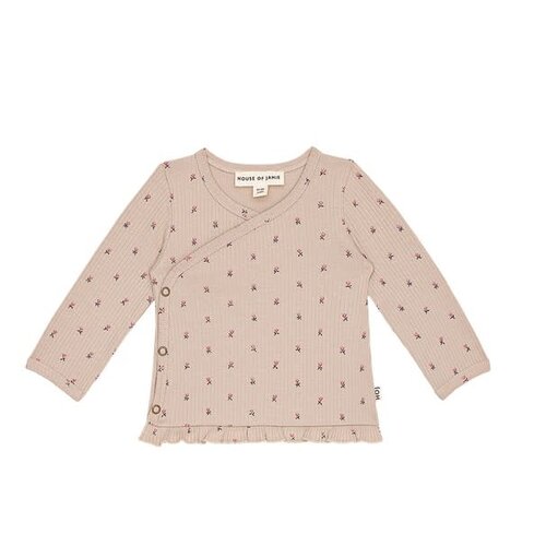 House of Jamie Rib Wrap Tee French Grey Petites Flowers - 32304391252 House of Jamie Rib Wrap Tee French Grey Petites Flowers - 32304391252