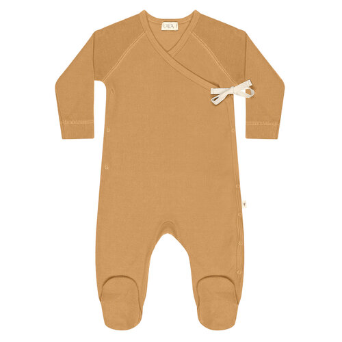UAUA Collections KIMONO FOOTIE WITH BOW – CAMELLO UAUA Collections KIMONO FOOTIE WITH BOW – CAMELLO