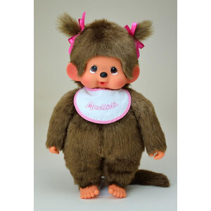 Monchhichi Monchhichi meisje met slab roze 45 cm