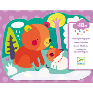 Djeco Waterkleurboek - Magisch kleuren 'In het bos' (+18m)