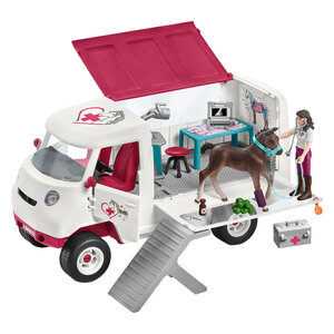 Schleich Mobiele dierenarts met Hannover  veulen - Horse Club