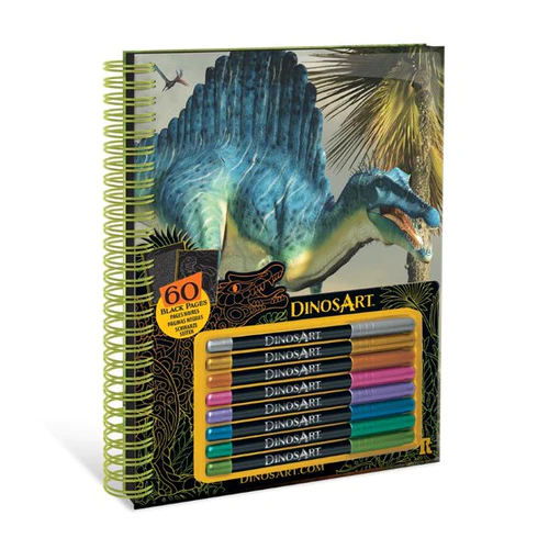 Dinosart Dinosart zwarte pagina's kleurboek Dinosart Dinosart zwarte pagina's kleurboek