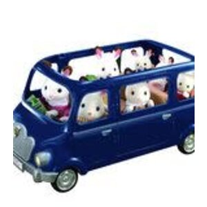 sylvanian families Blauwe 7-zits familiewagen Sylvanian