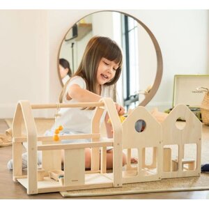 PlanToys Schuif en go poppenhuis