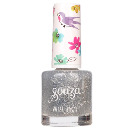 Souza Nagellak Transparant zilver glitter