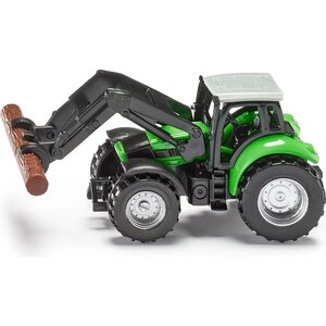 Siku Traktor met boomstammen schaalmodel