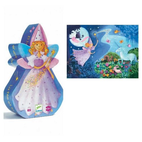 Djeco Puzzel - De fee en de eenhoorn 36st. (+4j) Djeco Puzzel - De fee en de eenhoorn 36st. (+4j)