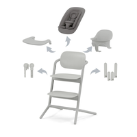 LEMO 4-in-1 set suede grey mid grey