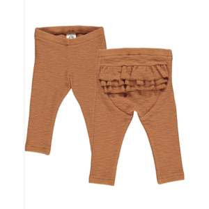 Müsli crepe frill pants baby amber