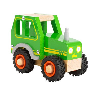 small foot Houten Tractor Groen