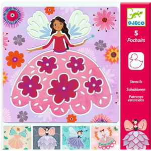 Djeco Knutselpakket - Sjablonen 'Feeën' (4-7j)