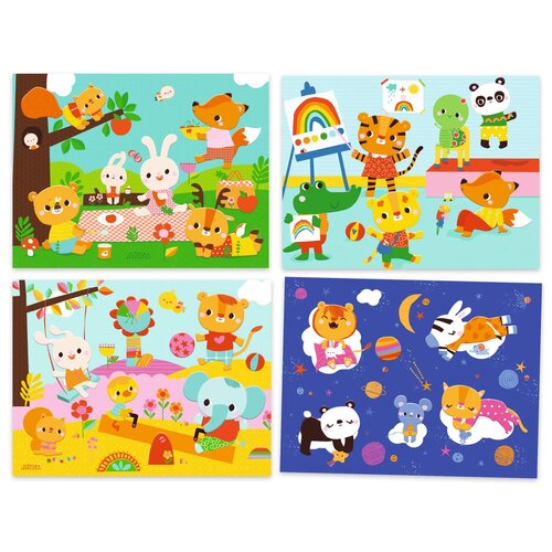 Djeco Knutseldoos - Collage 'De dag' (+18m)