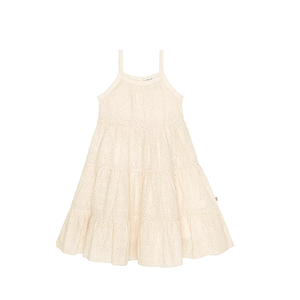 House of Jamie broidery layer dress - cream