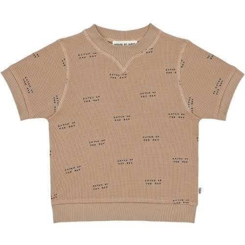 House of Jamie ribbed tee - latte - catch of the day