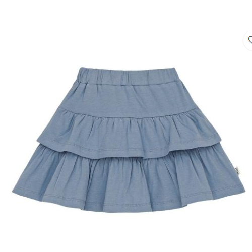 House of Jamie ruffled skirt - stone blue