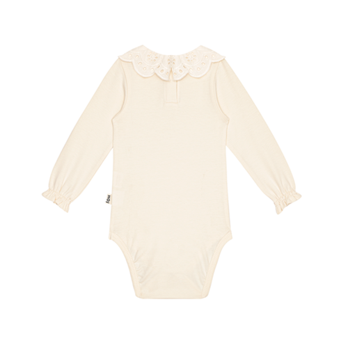 House of Jamie crochet collar bodysuit - cream