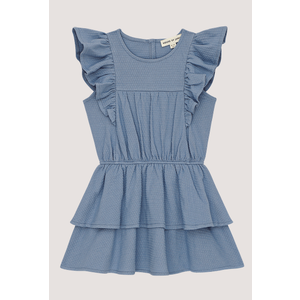 House of Jamie sleeveless ruffled dress - stone blue