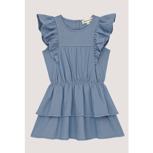 House of Jamie sleeveless ruffled dress - stone blue