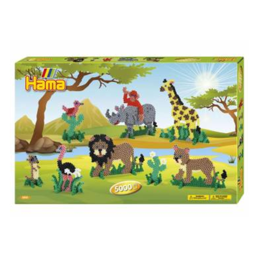hama strijkparelset - safari - 5000 stk