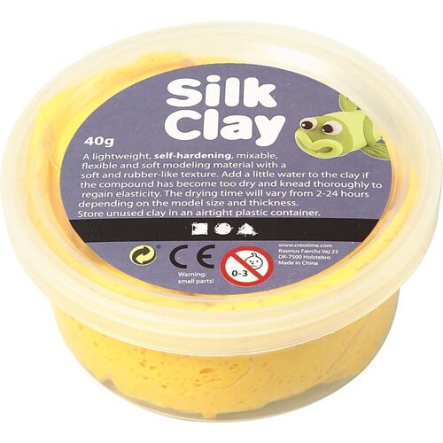 silk clay Silk clay geel 40 gr