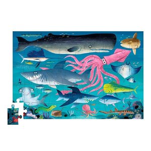 Crocodile Creek shimmering sharks puzzel - 60 stuks