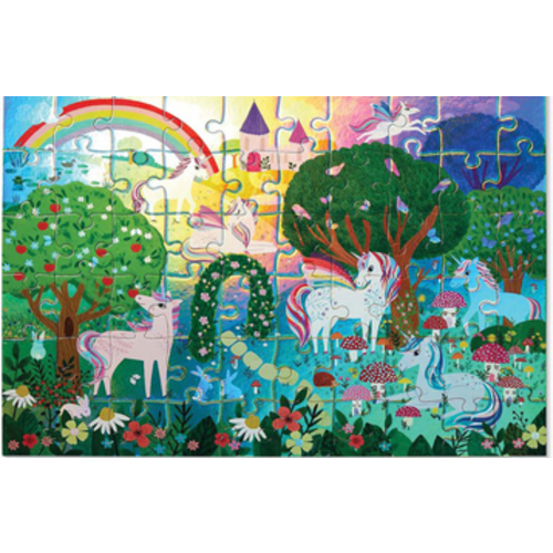 Crocodile Creek sparkling unicorn puzzel - 60 stuks