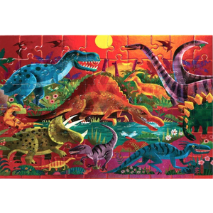 Crocodile Creek dazzling dinosaurs puzzel - 60 stuks