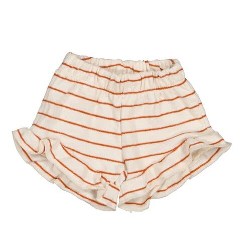 Beans Striped Fleece Short Brick