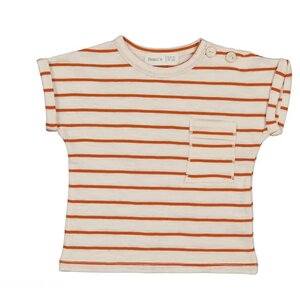 Beans Striped T-Shirt Brick