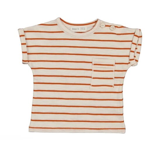 Beans Striped T-Shirt Brick