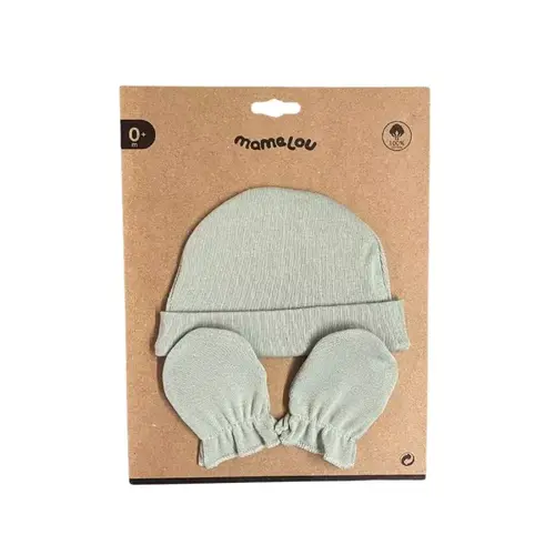 Mamelou MAMELOU - Muts + Krabwantjes - Sage Mamelou MAMELOU - Muts + Krabwantjes - Sage