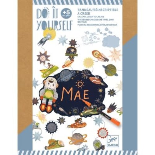 Djeco DIY - uitwisbaar bord maken 'in de sterren' (+5j)