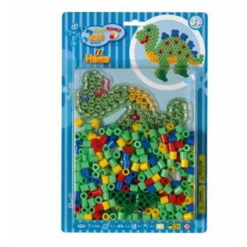 hama Hama Strijkkralenset Maxi - Dino, 250st.