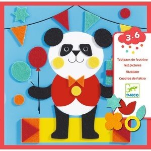 Djeco Knutseldoos - Vilten creaties 'zachte beesten' (3-6j)