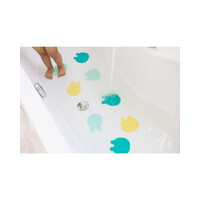 Antislip badmat - grippi jellyfish méduse green yellow