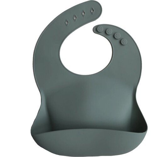 Mushie Silicone bib cambridge blue