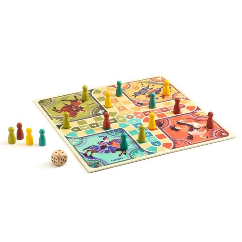 Djeco Djeco paardjesspel Ludo variant mens erger je niet