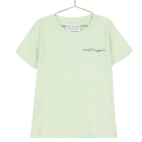 Elle and Rapha - t-shirt - Minty Green Little Roadtripper